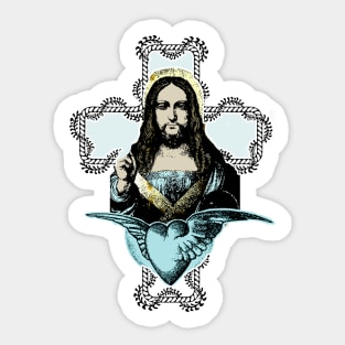 jesus christ of the winged heart Sticker